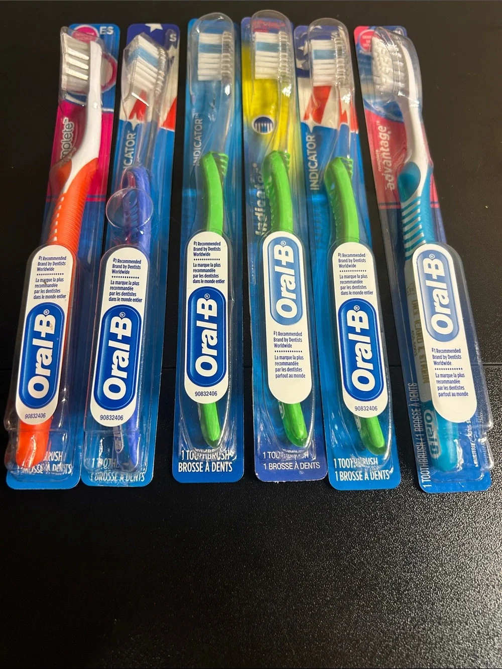 Oral-B Assorted Color Toothbrushes - Pack of 6. Sealed New.
